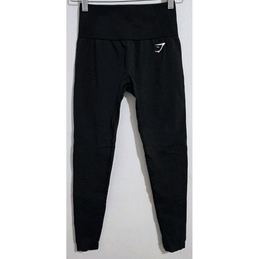 Gymshark Vital Seamless 2.0 Leggings High Rise Compression Smokey Gray Black Sm - Picture 1 of 4